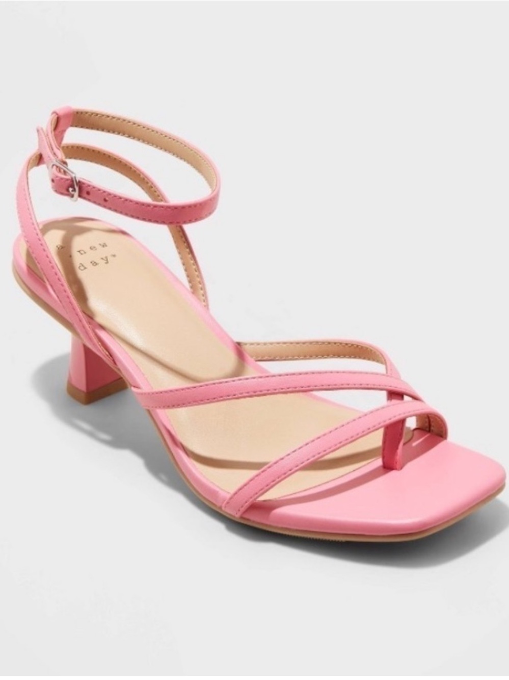 A New Day pink strappy Gisele heels size 8